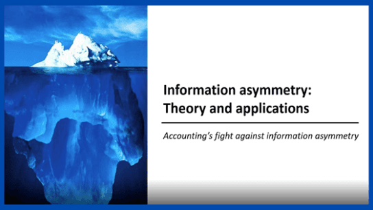 Information asymmetry: Theory and applications