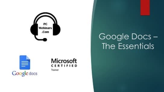 Getting to know Google Docs