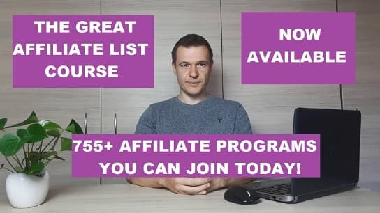 The Great Affiliate Program List Course