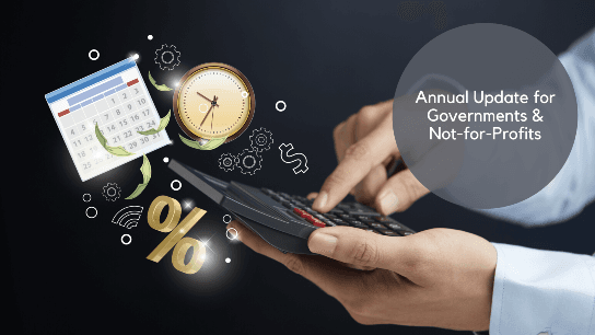 Annual Update for Governments and Not-for-Profits
