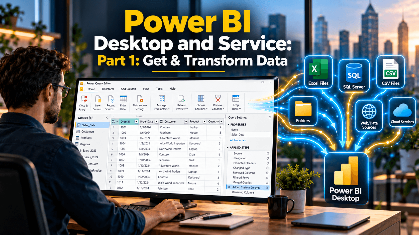 Power BI Desktop and Service Part 1: Get and Transform Data